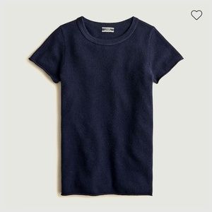 J. Crew-Top Rated-Short Sleeve Cashmere Tee Shirt (Never Worn)